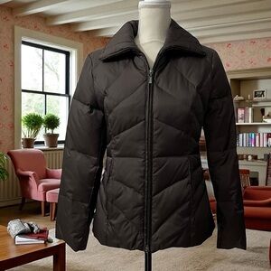 Kenneth Cole Brown Goose‎ Down Winter Puffer Ski Jacket Small